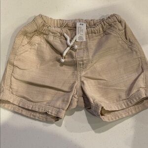 H&M Beige Casual Shorts with Drawstring